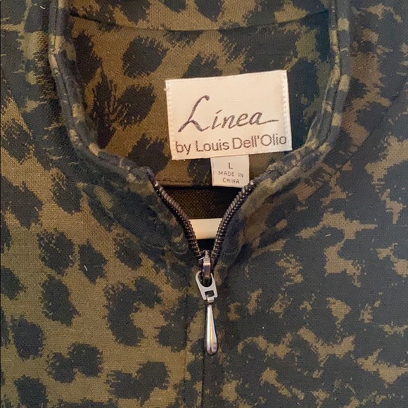 Linea Animal Print Lightweight Jacket EUC - Picture 2 of 4